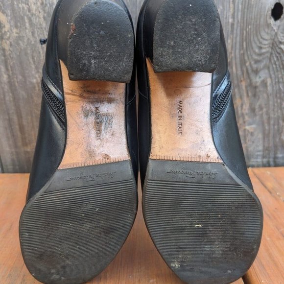 Salvatore Ferragamo Black Leather Boots, Mid-Calf, Size 4.5 - Picture 8 of 10